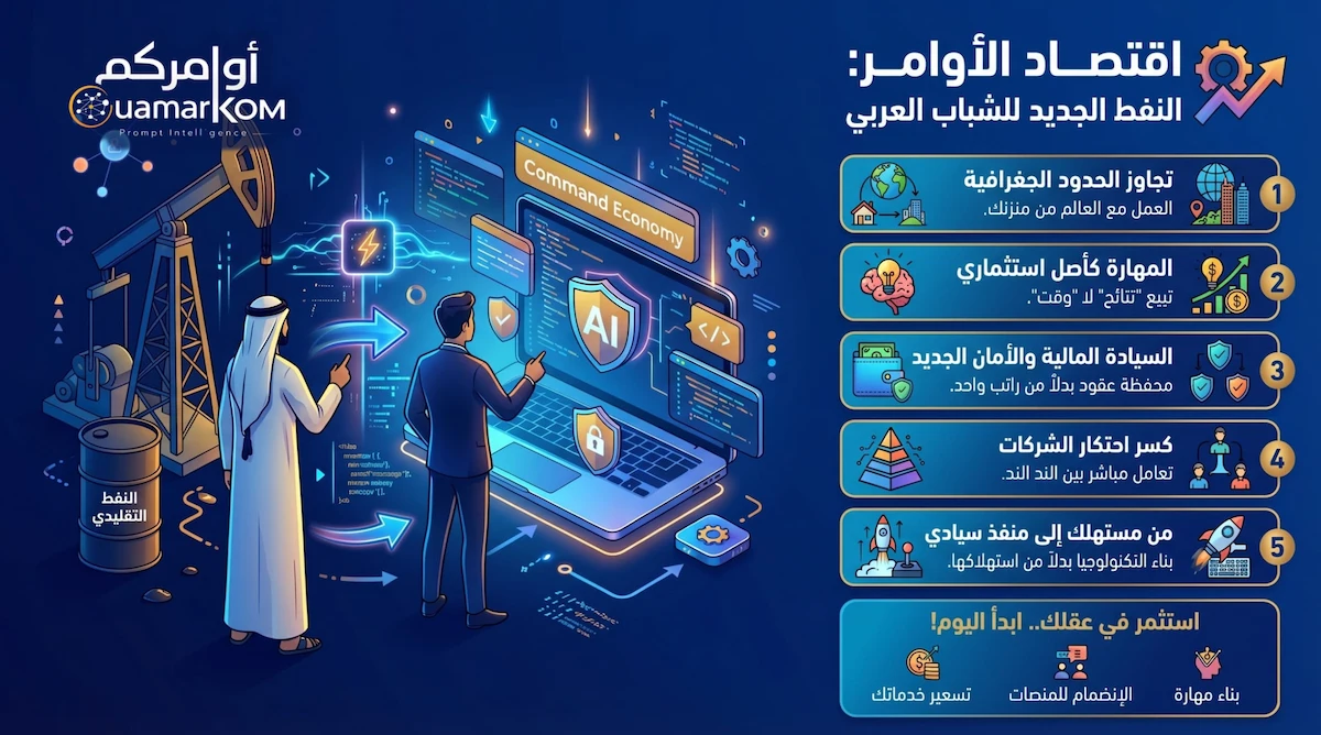 اقتصاد الأوامر والسيادة الرقمية للشباب العربي