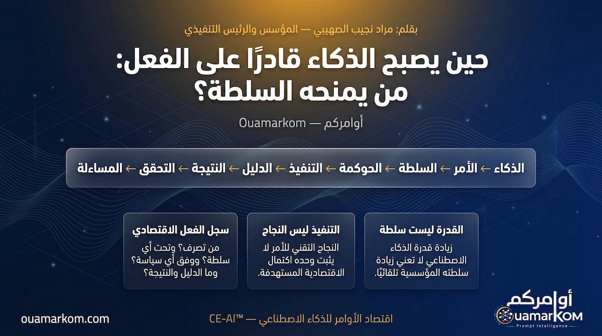 حين يصبح الذكاء قادرًا على الفعل: من يمنحه السلطة؟